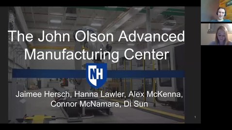 Thumbnail for 2020 URC - John Olson Advanced Manufacturing Center.mp4