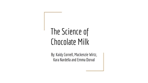 Thumbnail for entry The Science of Chocolate Milk