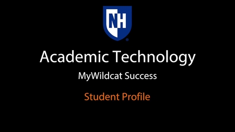 Thumbnail for MyWildcat Success - Student Profile