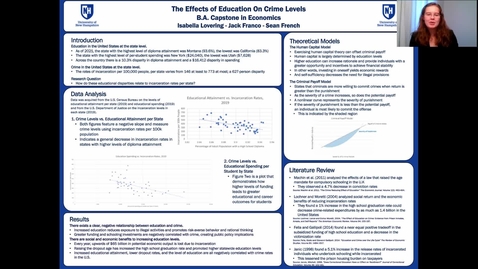 Thumbnail for ECON-BA. The Effects of Education On Crime Levels