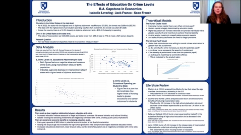 Thumbnail for entry ECON-BA. The Effects of Education On Crime Levels