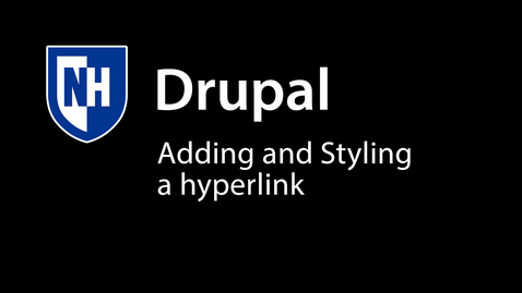 Thumbnail for Adding and styling a hyperlink in the WYSIWYG editor