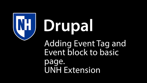 Thumbnail for Adding Event Tag, setting up Event Block with view more link