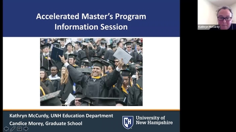 Thumbnail for entry Education Accelerated Master's Webinar