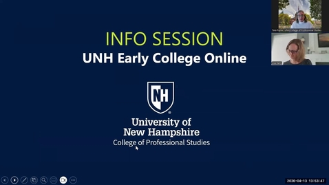 Thumbnail for UNH Early College Online Info Session