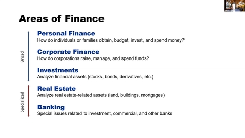 Thumbnail for Finance (Full Academic Info Session - April 18)