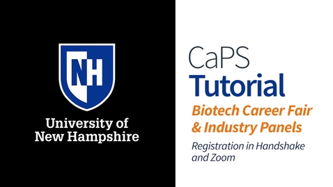 Thumbnail for How To: Virtual Biotech Career Fair and Industry Panels Registration