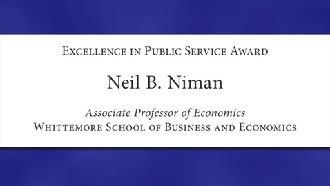 Thumbnail for Neil Niman 2012 Faculty Excellence