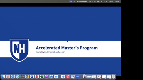 Thumbnail for Social Work Advanced Standing Accelerated Master's Webinar Nov. 4, 2025