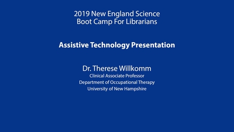 Thumbnail for entry Assistive Technology Presentation: Willkomm