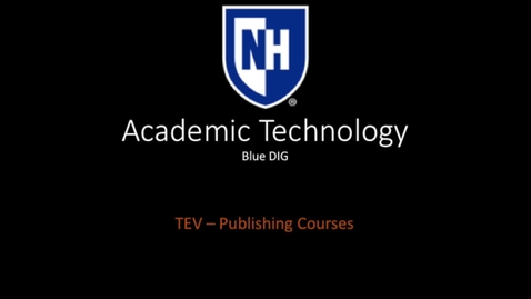 Thumbnail for Blue DIG - Publishing Courses