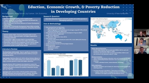 Thumbnail for entry The Impacts of Education on Economic Growth and Poverty Reduction in Developing Countries