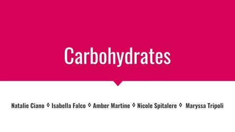 Thumbnail for The Importance of Carbohydrates