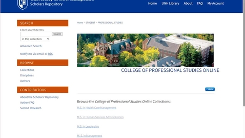 Thumbnail for Submitting to the Scholar's Repository