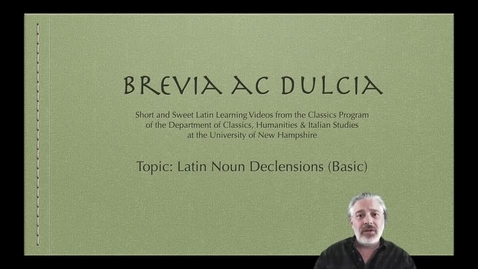 Thumbnail for Latin Noun Declensions (Brevia ac Dulcia, Basic)