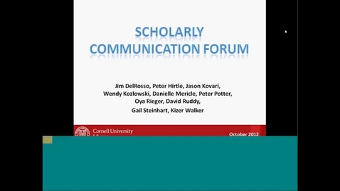 Thumbnail for Scholarly Communications