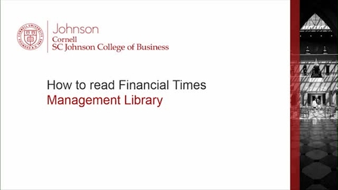 Thumbnail for entry How to read Financial Times