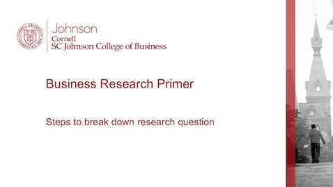Thumbnail for Steps to Break Down Research Question.mp4