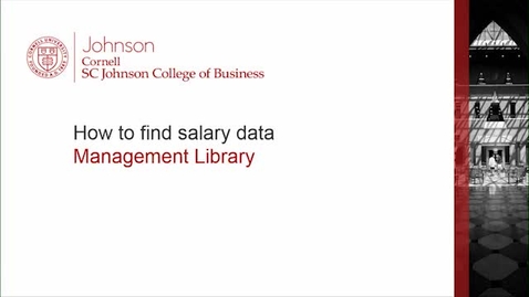 Thumbnail for entry How to find salary data