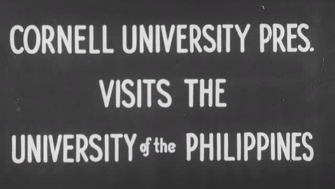 Thumbnail for entry Cornell University President Visits the University of the Philippines