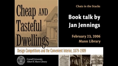 Thumbnail for Cheap and Tasteful Dwellings: Design Competitions and the Convenient Interior, 1879-1909