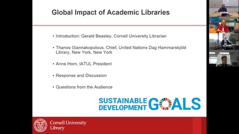Thumbnail for entry Global Impact of Academic Libraries Webinar 25 October 2019