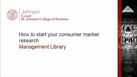 Thumbnail for entry How to start your consumer market research