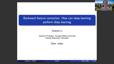 Thumbnail for 10.30.20 Yuanzhi Li, Carnegie Mellon University
