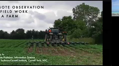 Thumbnail for CIDA seminar - Wendy Ju: Remote observation of farm vehicle interaction