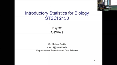 Thumbnail for Live Lecture with Dr Smith -- Intro Stats