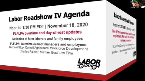 Thumbnail for Labor Roadshow IV: November 18, 19, 20, 23, 24, 2020