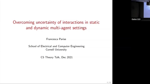 Thumbnail for 12.6.21 Francesca Parise, Cornell University