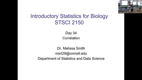 Thumbnail for Live Lecture with Dr Smith -- Intro Stats