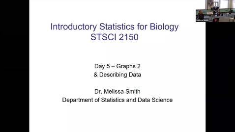Thumbnail for Live Lecture with Dr Smith -- Intro Stats