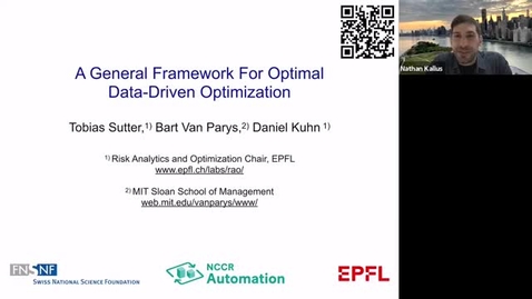Thumbnail for ORIE Colloquium: Daniel Kuhn (College of Management of Technology at EPFL), March 23, 2021