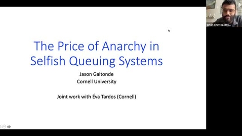 Thumbnail for 2.22.21 Jason Gaitonde, Cornell University