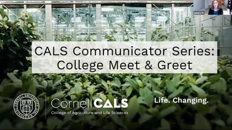 Thumbnail for CALS Communicator Series - Meet &amp; Greet