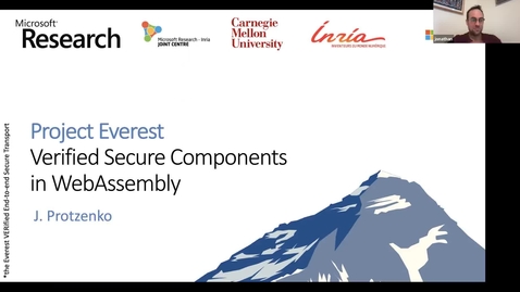 Thumbnail for SOIL Seminar: Project Everest: Verified Secure Compenents in WebAssembly
