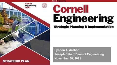 Thumbnail for Dean’s Update on Strategic Plan  November 30, 2021