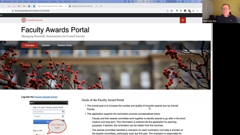 Thumbnail for entry Introduction to the Faculty Awards Portal -- for Faculty users