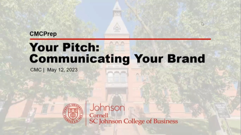 Thumbnail for Your Pitch: Communicating Your Brand
