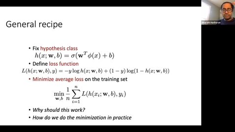 Thumbnail for entry Intro ML II - (Stochastic) Gradient Descent