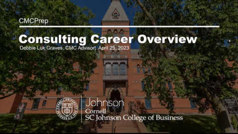 Thumbnail for Consulting Career Overview for Early Recruiting