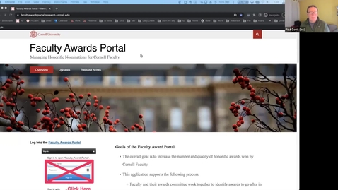 Thumbnail for How to log into the Faculty Awards Portal