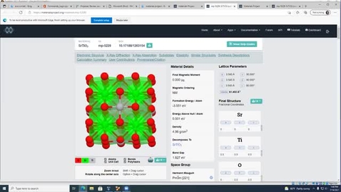 Thumbnail for PARADIM DFT Summer School 2021 - Practical Lecture 4