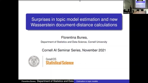 Thumbnail for 11.12.21 Florentina Bunea, Cornell University