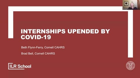 Thumbnail for entry Internships Upended by COVID-19 CAHRScast