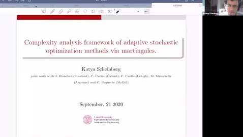 Thumbnail for 9.21.20 Katya Scheinberg, Cornell University