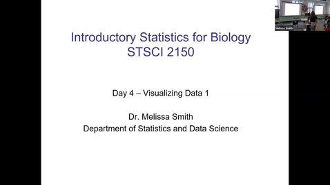 Thumbnail for Live Lecture with Dr Smith -- Intro Stats