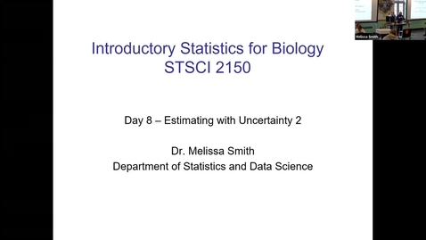 Thumbnail for Live Lecture with Dr Smith -- Intro Stats